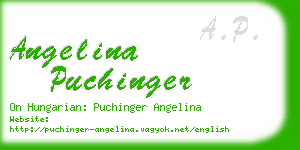 angelina puchinger business card